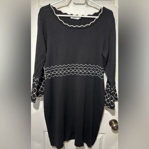 Ricki's XL Black and White Knit Dress